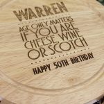Personalised funny cheese board